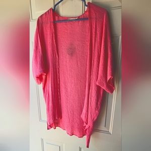Southern Stitch Pink Sheer Jacket S-M
